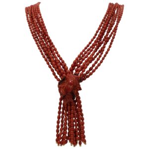 COLLIER CORALLO ROSSO - MEDUSA