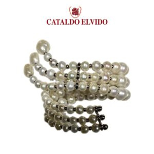 Bracciale perle coltivate in argento